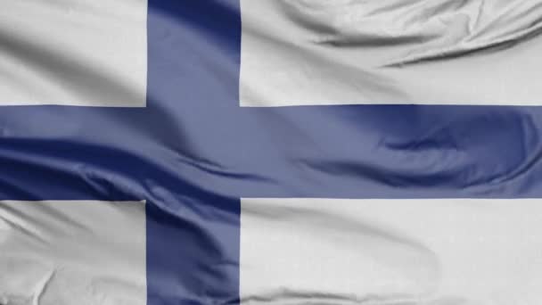 Флаг Финляндии Realistic — стоковое видео