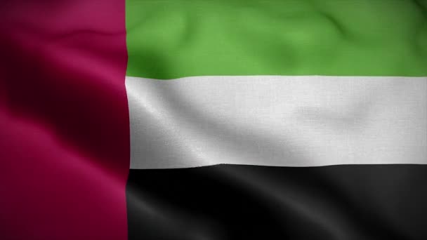 Bandera United Arab Emirates Loop — Vídeos de Stock