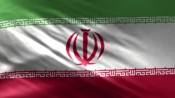 Bandeira Irã Loop — Vídeo de Stock