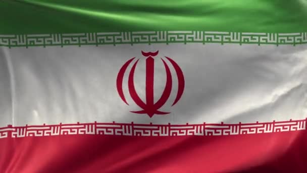 Vlag Van Iran Loop — Stockvideo