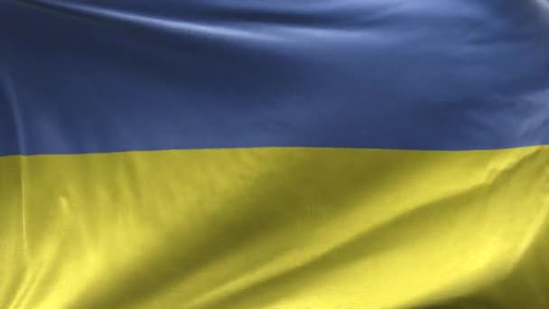 Bandeira Ucrânia Loop — Vídeo de Stock