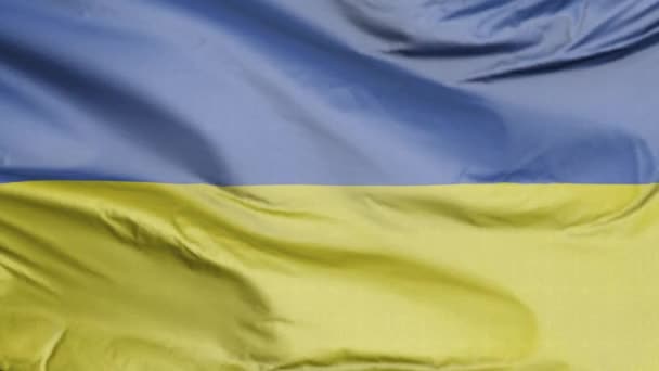 现实的乌克兰国旗3D — 图库视频影像