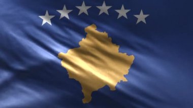 Kosova Bayrağı 3D Döngüsü