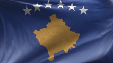 Kosova Bayrağı 3D Döngüsü