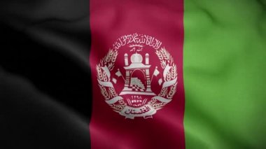 Afganistan Bayrağı 3d Döngü