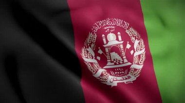 Afganistan Bayrağı 3d Döngü