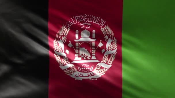 Bandeira Afeganistão Loop — Vídeo de Stock