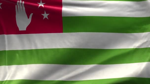Флаг Абхазии Loop — стоковое видео