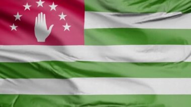 Abhazya Gerçekçi 3D Bayrağı