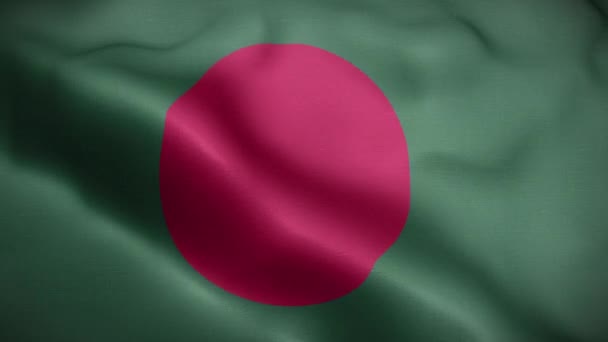 Bandiera Del Bangladesh Loop — Video Stock