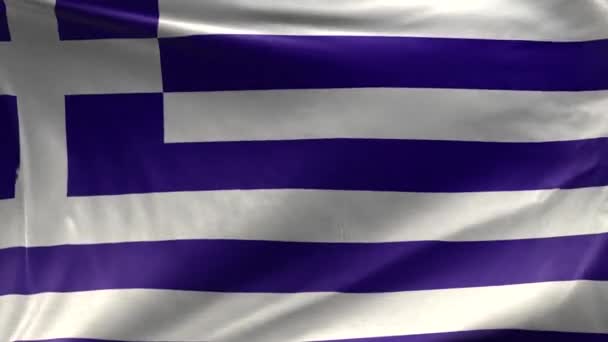 Bandera Grecia Bucle — Vídeo de stock