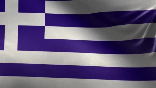 Flag Greece Loop — Stock Video