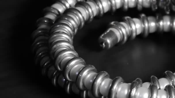 Metalic Jewellery Loops Wrist Bracelet — Stock Video