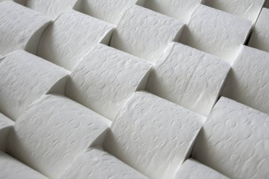 Birçok tuvalet kağıdı rulosu, doku, arka plan