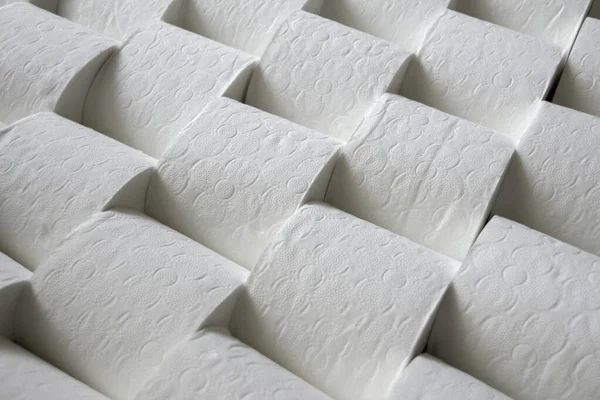 Many Toilet Paper Rolls Texture Background — Stock Photo, Image