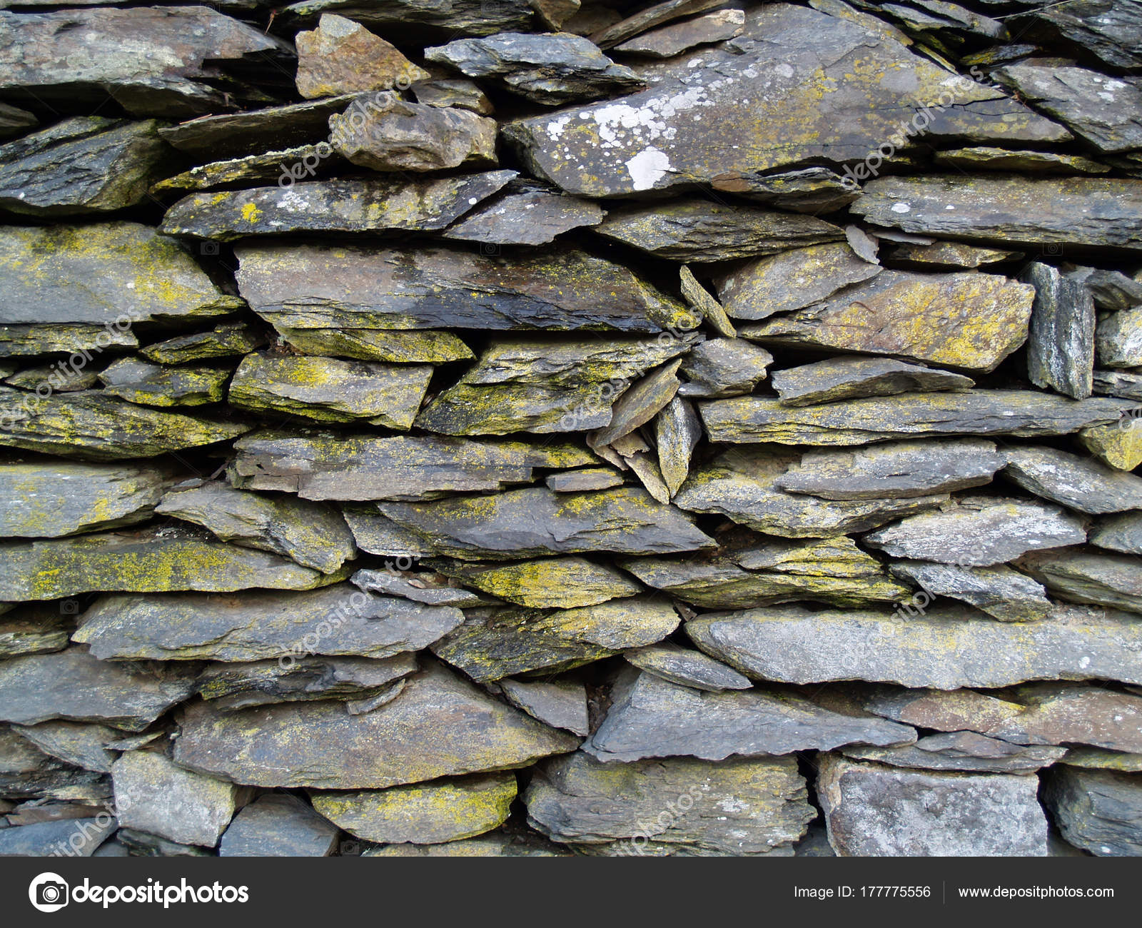 Slate Slabs Stacked Top Each Other Wall Background — Stock Photo