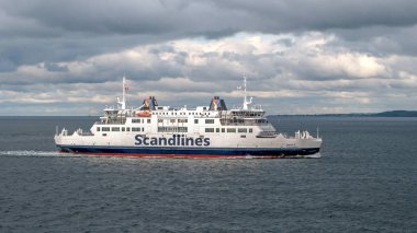 Helsingbog, İsveç - 9 Ekim 2016: Yolcu feribotu satırındaki Helsingborg - Helsingor, Danimarka