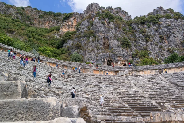 Demre-Myra, Turquie - 26 avril 2014 : Le théâtre gréco-romain antique . — Photo