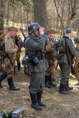 Gatchina, Rusya - 7 Mayıs 2017: Savaş İkinci Dünya Savaşı tarihi imar.