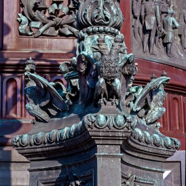 St. Petersburg, Rusya Federasyonu - 24 Eylül 2017: Parçası Nicholas Anıtı dekor ben.