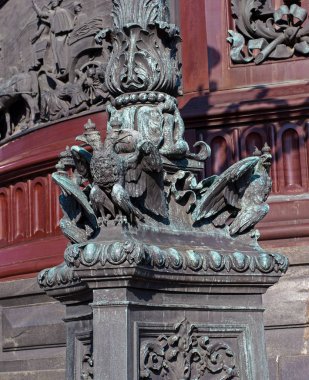 St. Petersburg, Rusya Federasyonu - 24 Eylül 2017: Parçası Nicholas Anıtı dekor ben.