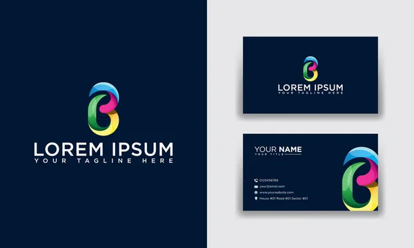 Letter Web Banner Business Card Template Simply Illustration — Stock Photo, Image