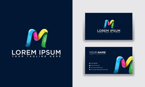 Letter Web Banner Business Card Template Simply Illustration — Stock Photo, Image