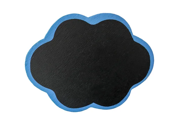 Isolated Cloud Shaped Blackboard White Background — Stock Photo, Image