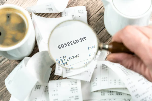 image for the obligation of receipts English translation receipt obligation