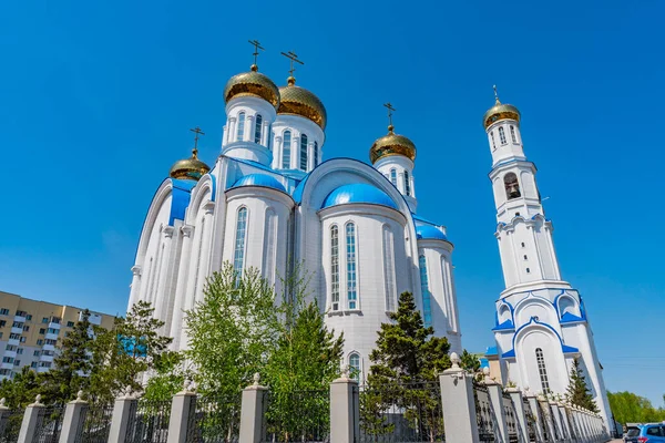 Nur-Sultan Orthodoxe Kathedraal 38 — Stockfoto