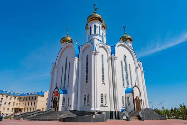 Nur-Sultan Orthodoxe Kathedraal 41 — Stockfoto