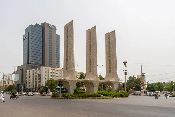 Karachi Teen Talwar Monument 82 — Stock Photo, Image