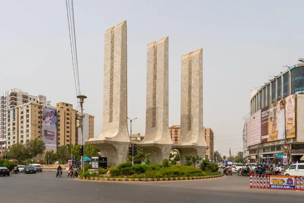 Karachi Teen Talwar Monument 84 — Stock Photo, Image