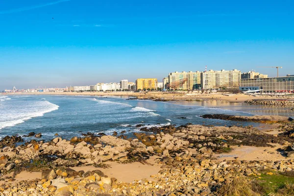 Strand van Porto Matosinhos — Stockfoto