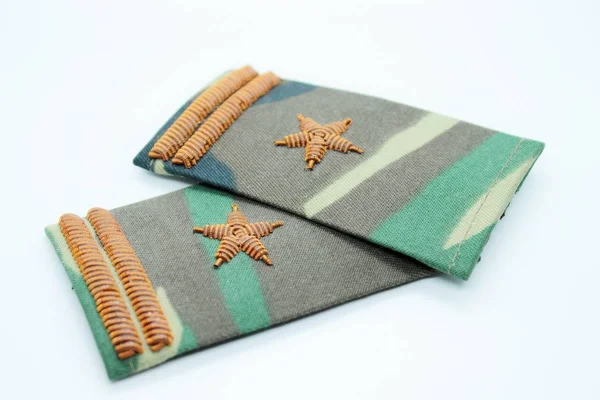 Camouflage epaulets of a major of the Russian army — Stock Photo, Image