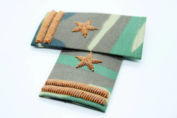 Camouflage epaulets of a major of the Russian army — Stock Photo, Image