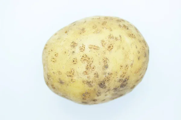 Çiğ Güzel Patates Beyaz Arka Planda Yer Alır — Stok fotoğraf