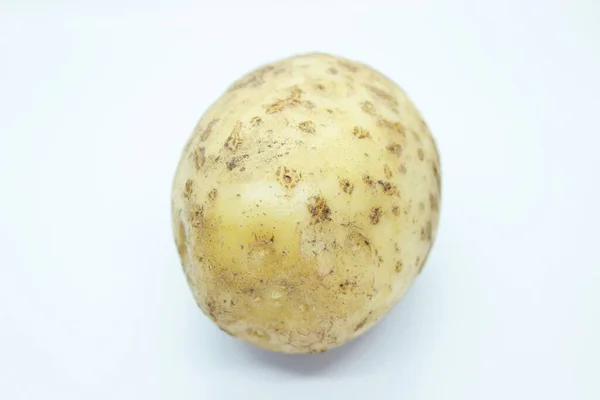 Raw Beautiful Potato Located White Background — Stock Photo, Image