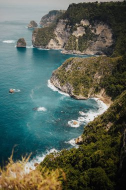 Gündüz vakti okyanus dalgaları olan en güzel tropikal plajlardan biri.