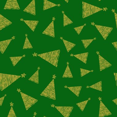 Kusursuz bir el çizimi Noel ağacı çizimi. Mutlu Noeller ve yeni yılların kutlama kartlarını ve davetiyelerini tasarla