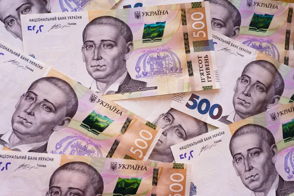 Nakit 500 dolar. Ukrayna ulusal para birimi faturaları. Ukrayna parası. Finans geçmişini kapat. tasarım ve yaratıcı projeler için grivnia, yolsuzluk