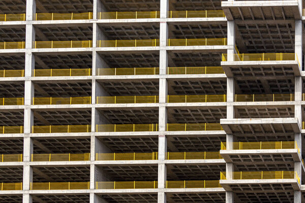 Building construction architecture front view