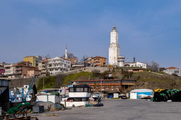 Rumelifeneri Sariyer Istanbul Turkey 2020 Rumelifeneri Fishing Town — 스톡 사진