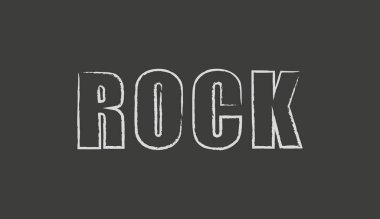 Metin taşlı siyah beyaz çizimler. Tahtaya tebeşirle çizilmiş metnin vektör çizimi. Grunge desenli metin.