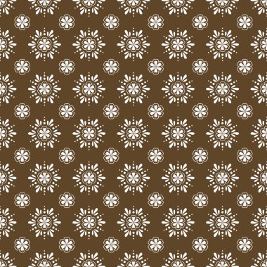 Geometrik çiçekli kusursuz vektör biçimi.