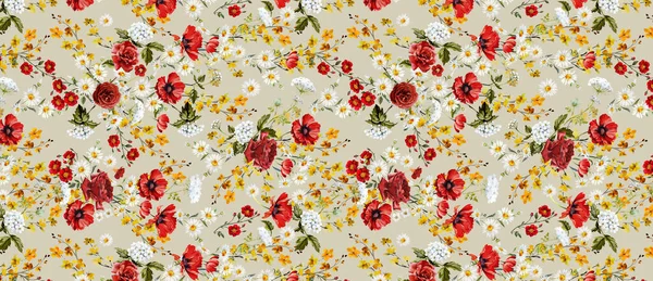 for spring design, flower and branch drawing  pattern, endless spreader flower polka dot themed print pattern