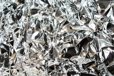 Tasarım için gümüş folyo, doku ve arkaplan.