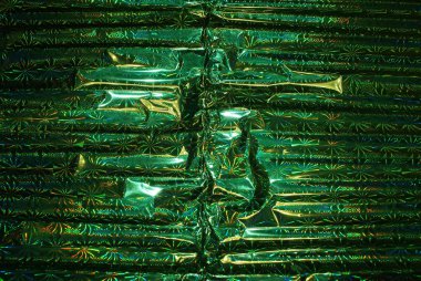 Yeşil holografik arkaplan, tasarım dokusu.