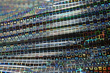 Gümüş holografik arkaplan, tasarım dokusu.