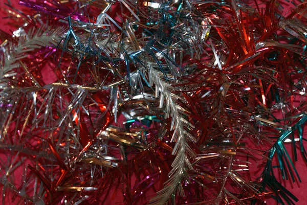 Decoração Natal Para Árvore Natal Fundo Textura — Fotografia de Stock